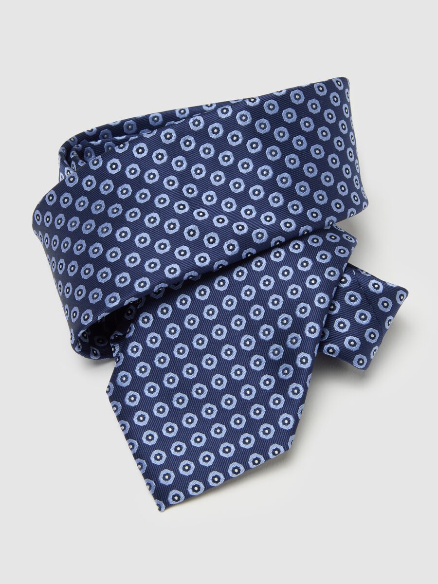Men's multicolour tie with pattern_2