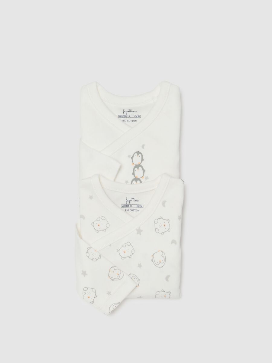 Newborn white cotton bodysuit twin pack_3