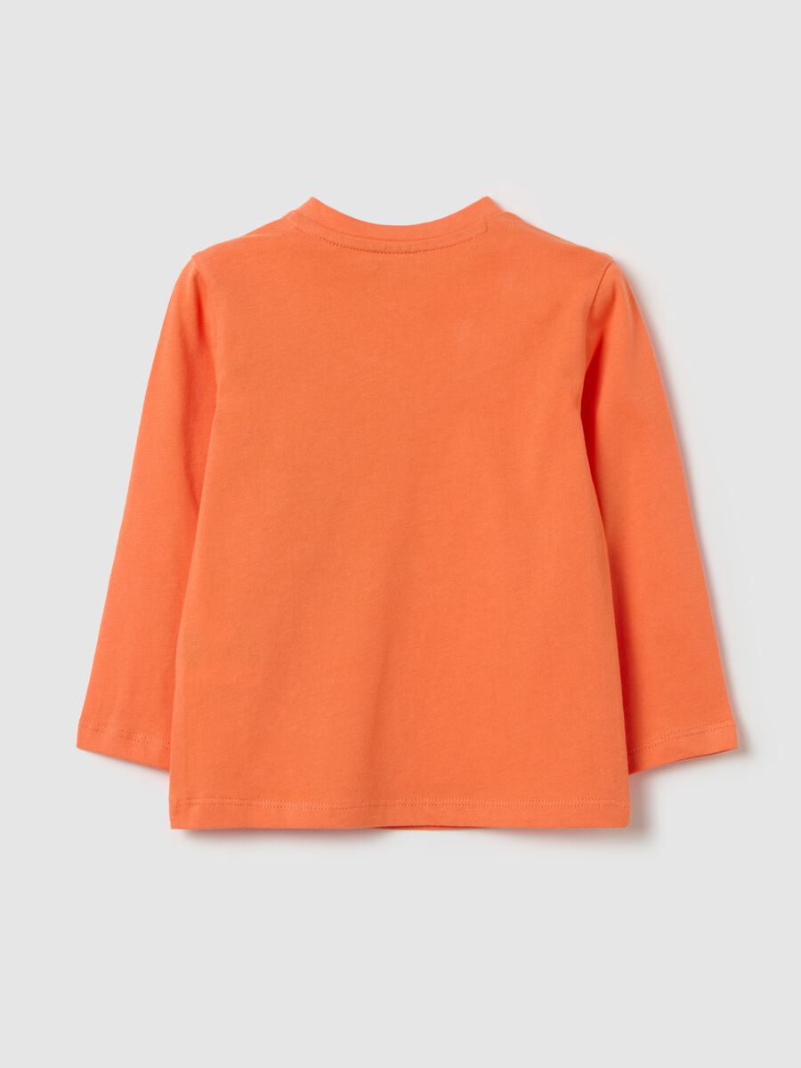 Long-sleeved cotton T-shirt with “COOL friends” print_1