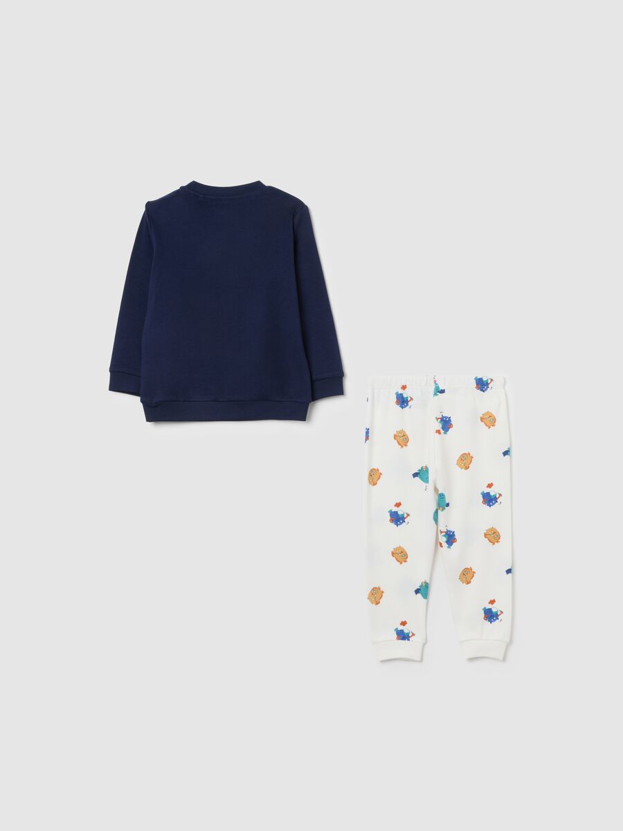 Multicolour pure cotton baby pyjamas regular fit_1