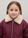 Red padded zip-up jacket for girls_2