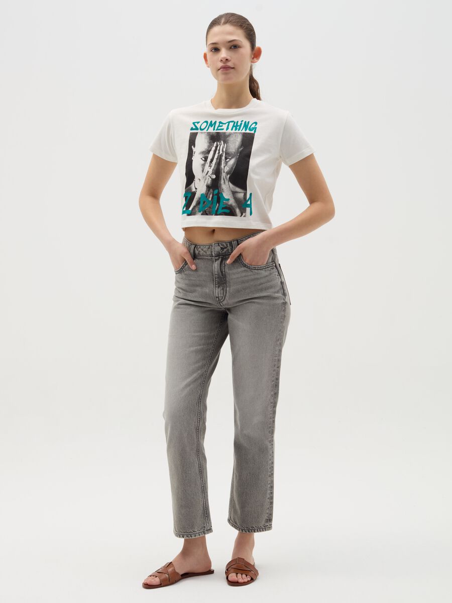 T-shirt with Tupac print_1