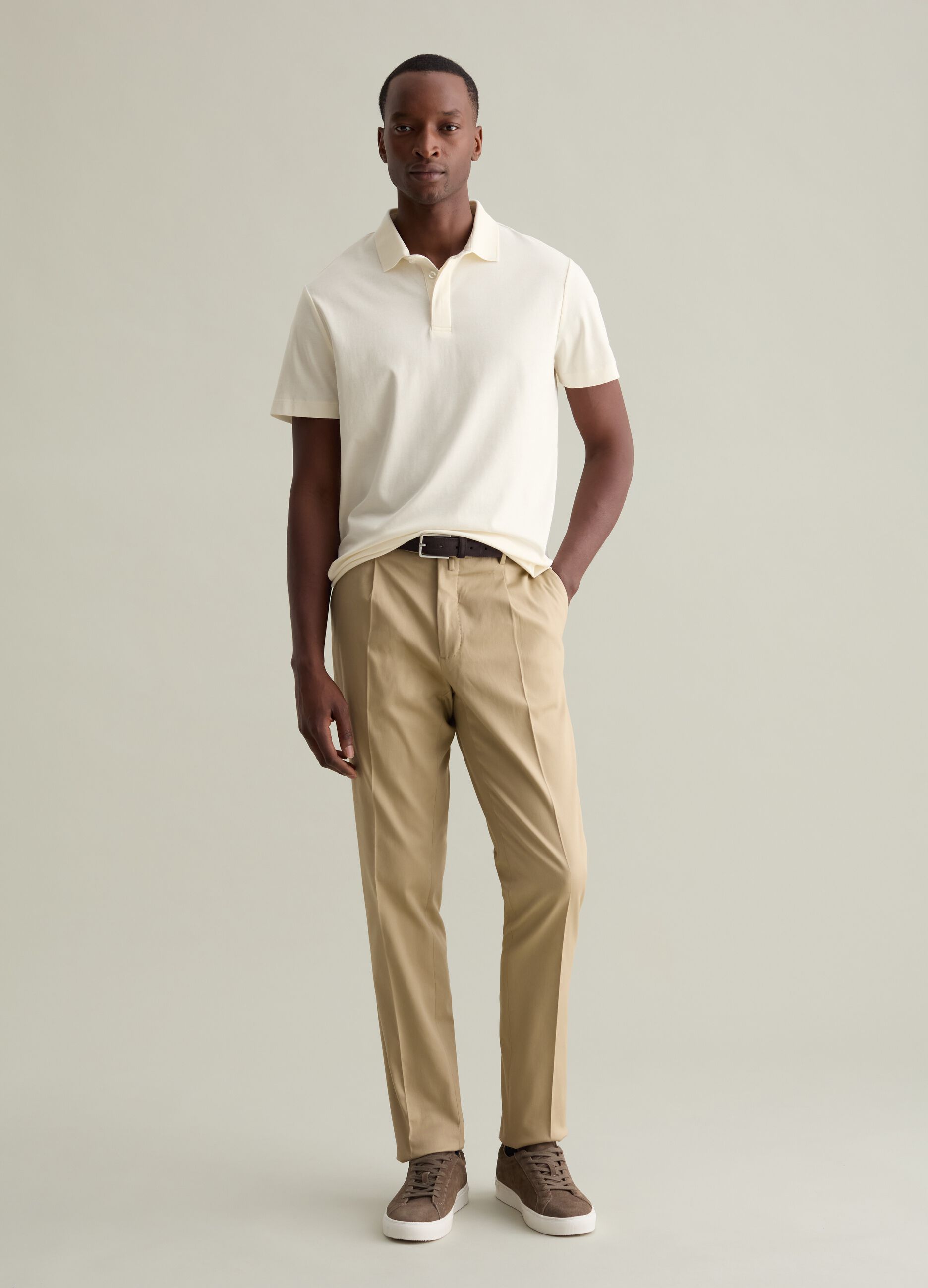 Pantalone chino con pinces Contemporary