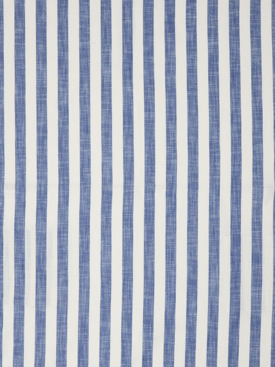 Blue and White Striped Pure Cotton Beach Towel_2