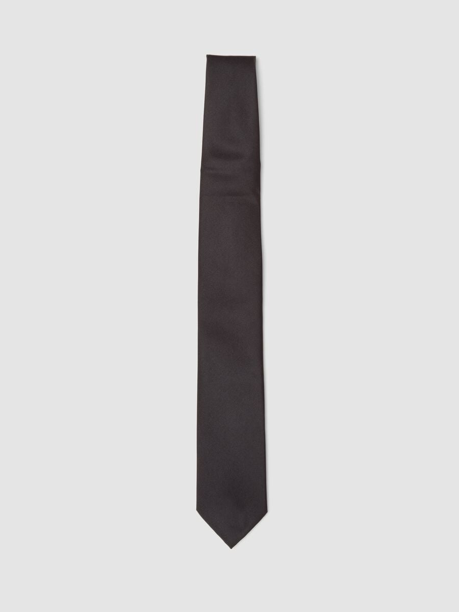 Black tie with 7.5 cm blade_0
