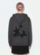 Grey cotton-blend hoodie with relaxed-fit slogan_2