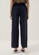 Blue pure linen palazzo trousers_2