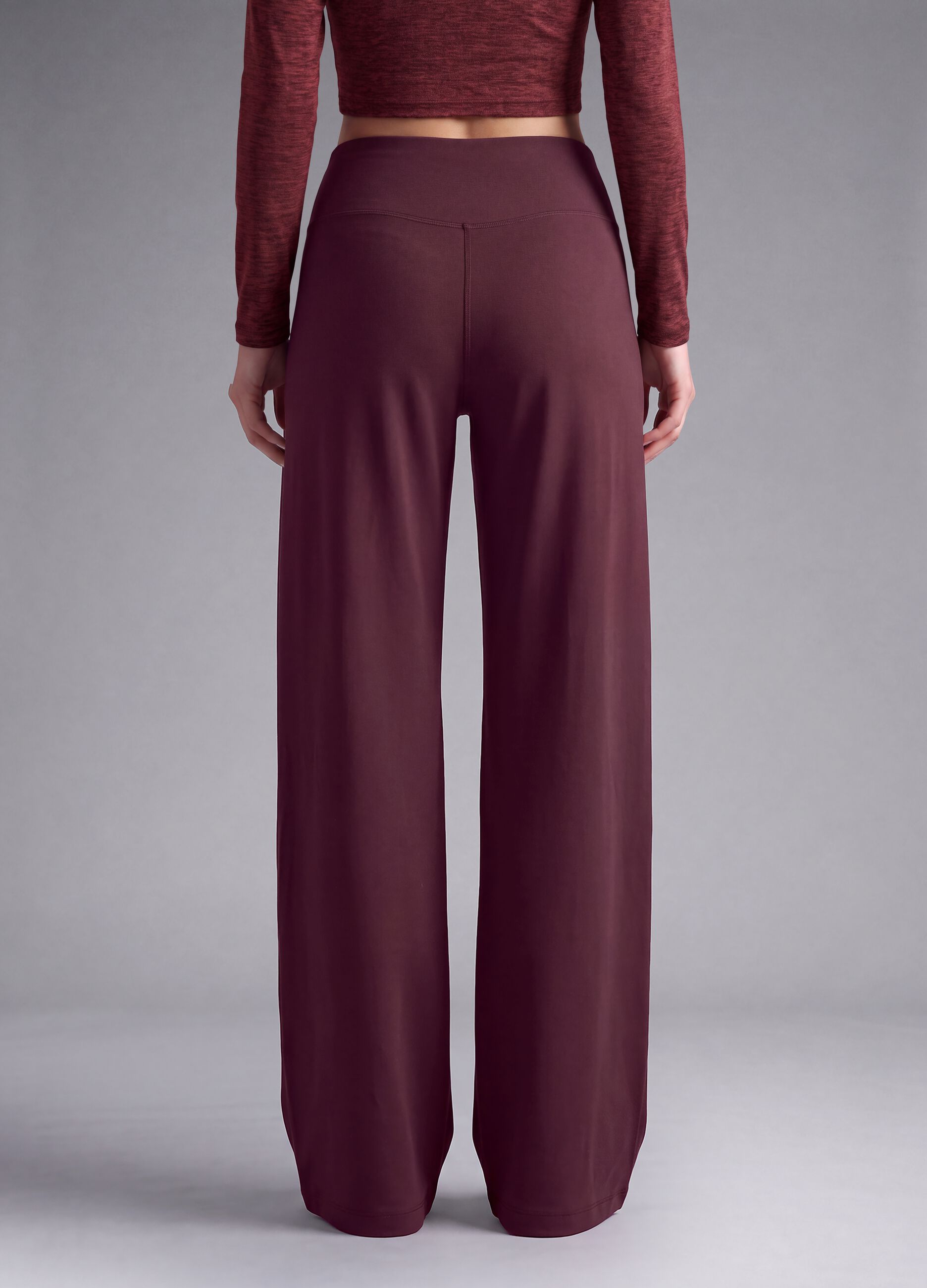 Pantaloni sportivi viola in tessuto elasticizzato wide leg ALTAVIA STUDIO ALTAVIA STUDIO