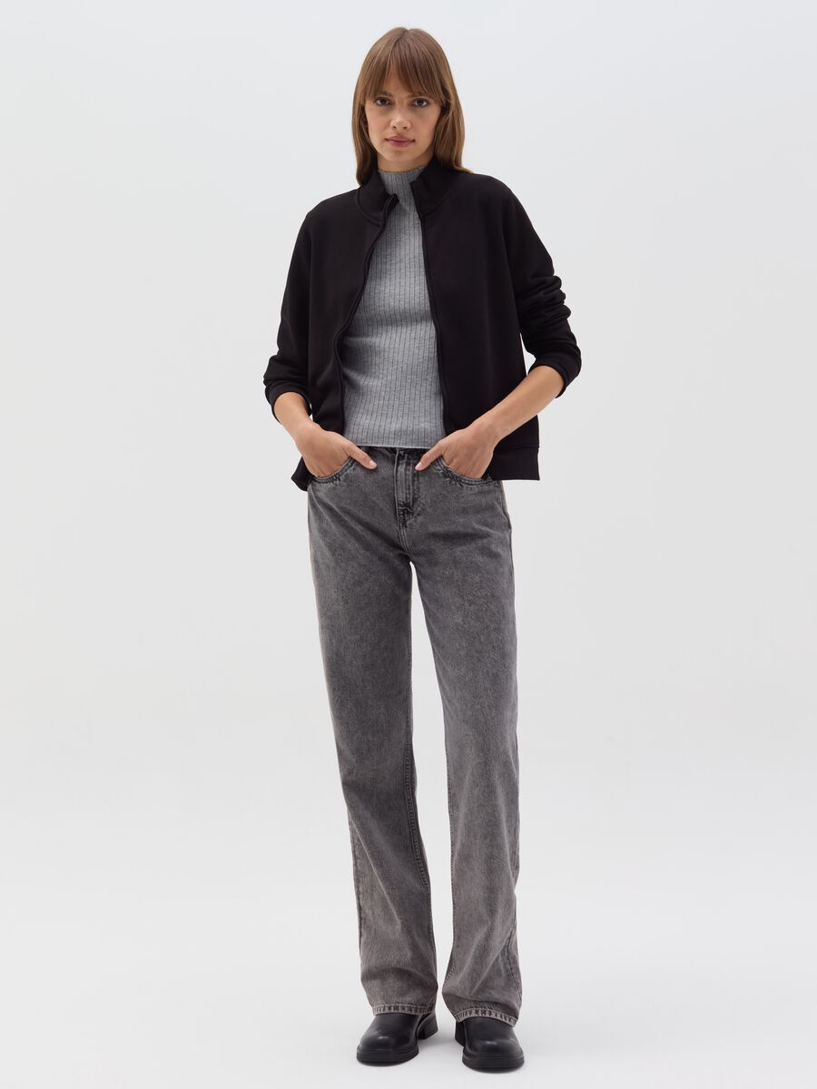 Full-zip Essential a collo alto_1