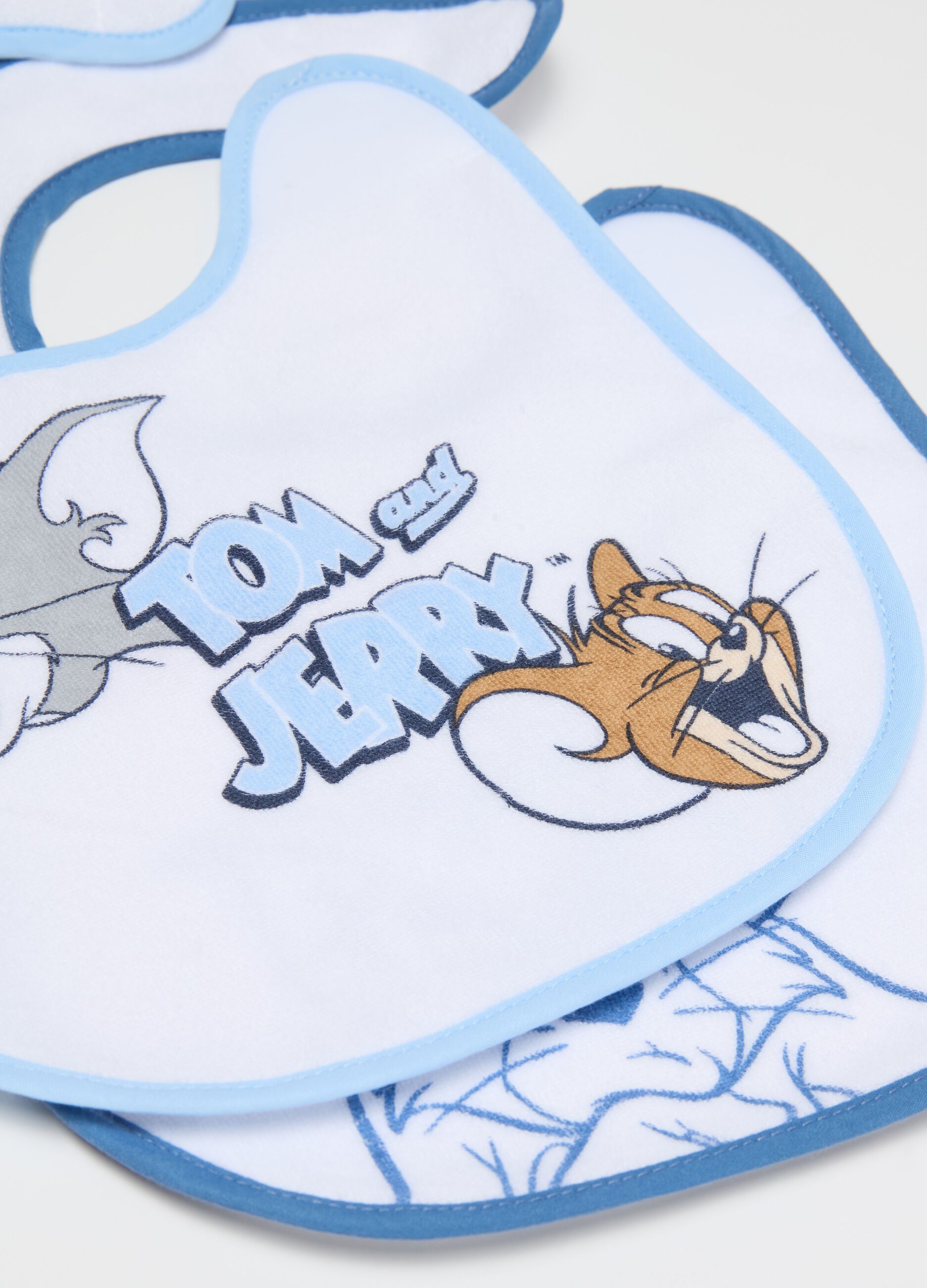 Two-pack bibs with Tom & Jerry print