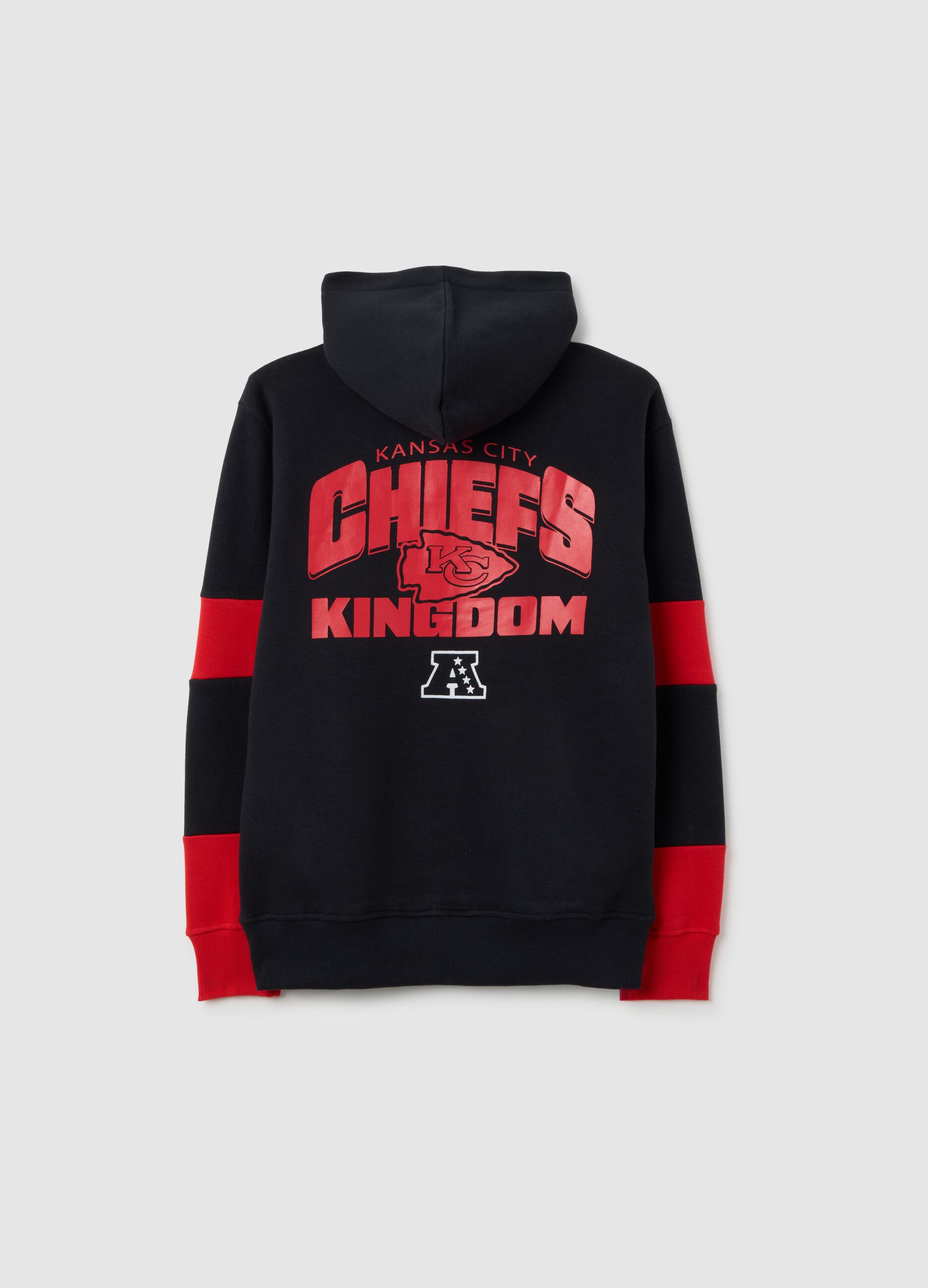 Multicolour regular fit kids' sweatshirt in cotton blend with Kansas City Chiefs print