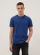 Short sleeve blue pure cotton regular fit t-shirt_0