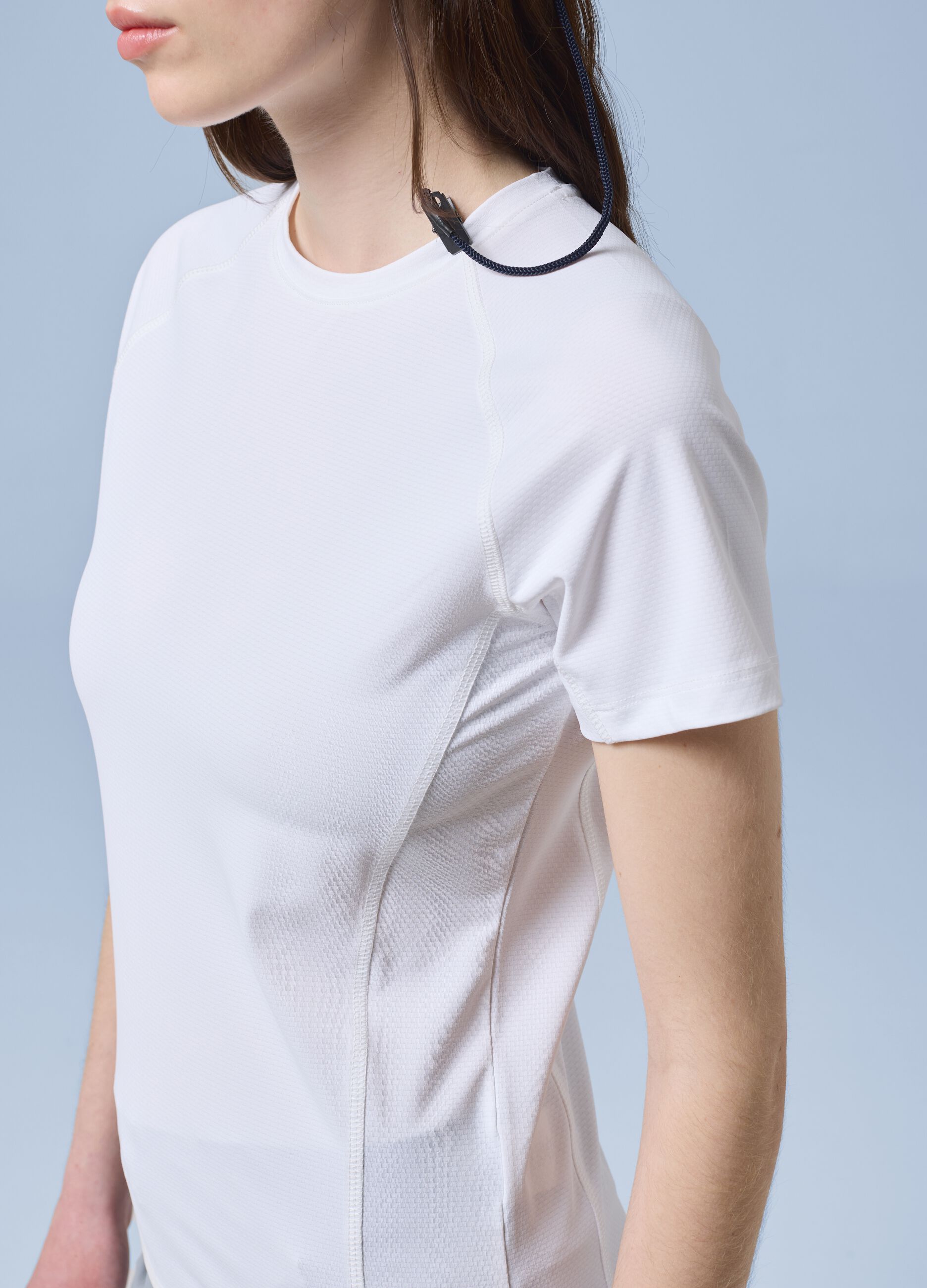 T-shirt tecnica bianca in tessuto elasticizzato ALTAVIA SAILING