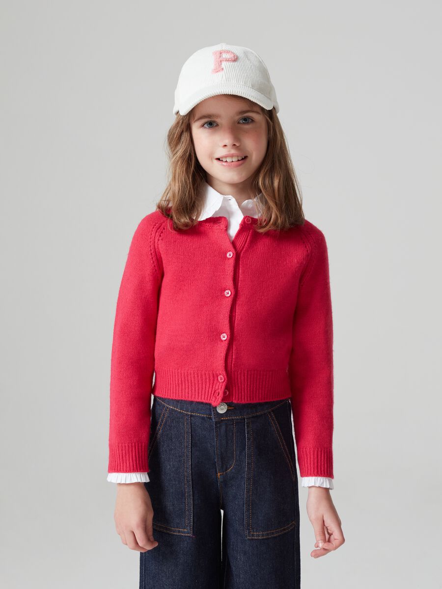 Cardigan in misto lana_1