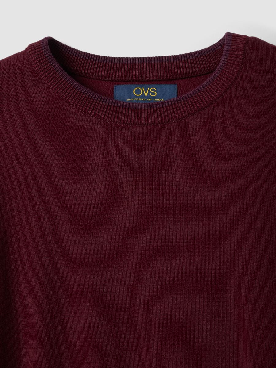 Maglia rossa in misto viscosa a maniche lunghe_6