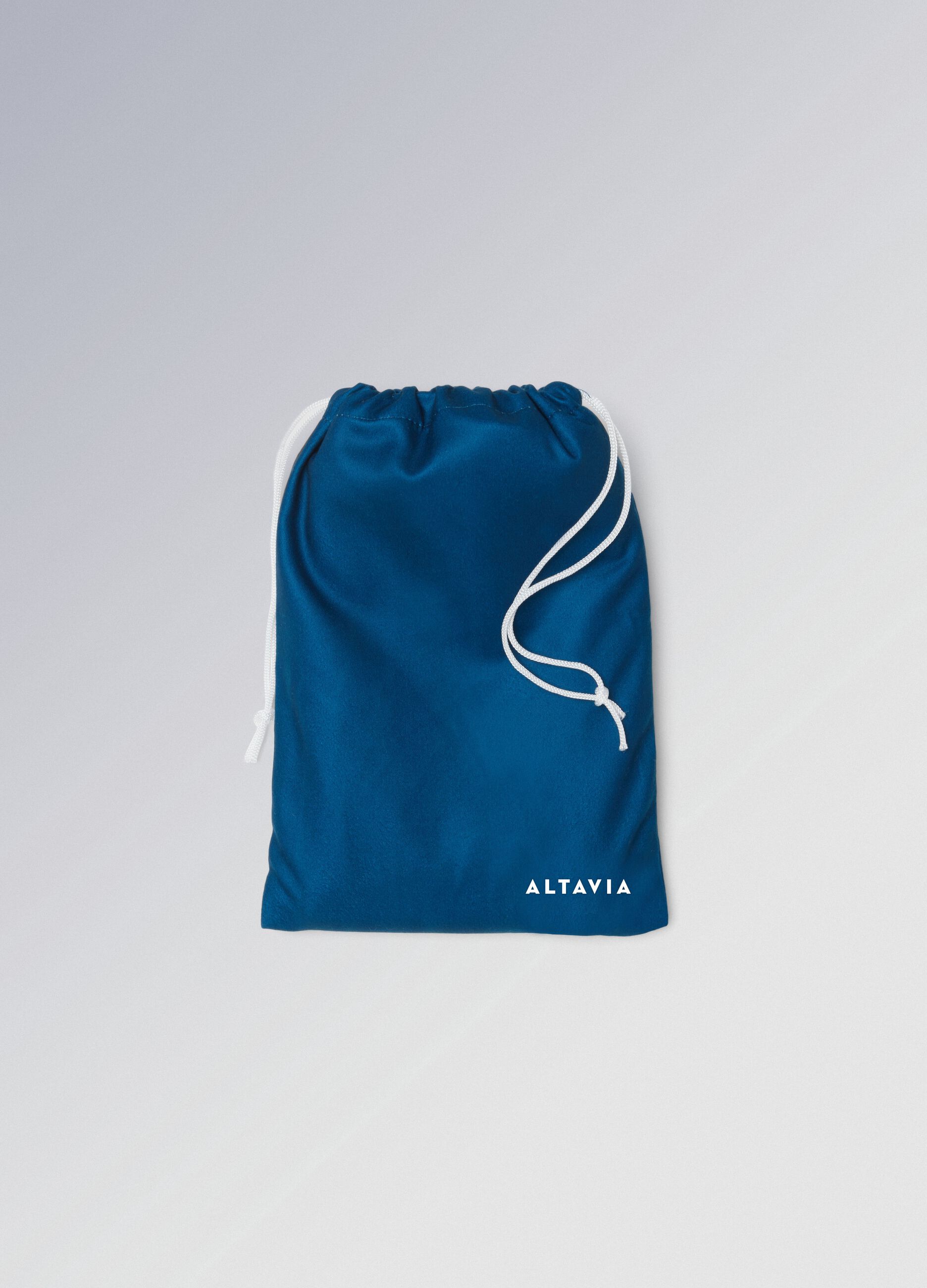 ALTAVIA SAILING striped blue microfibre beach towel