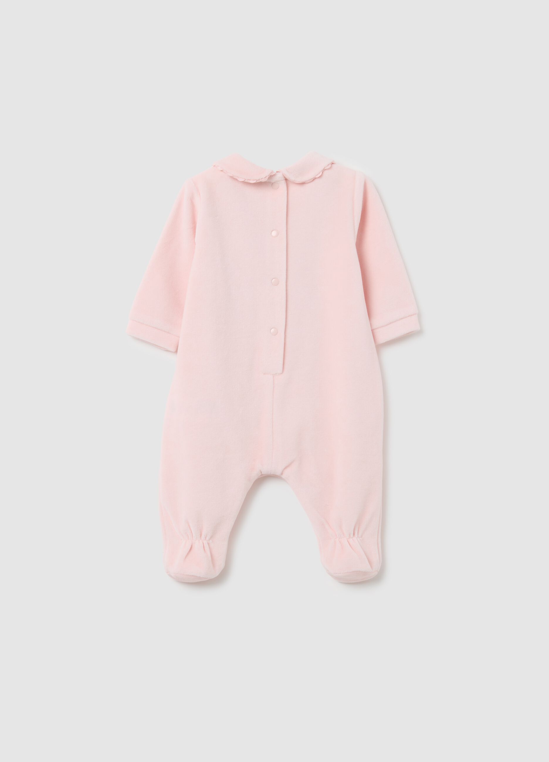 Tutina da neonata in misto cotone rosa