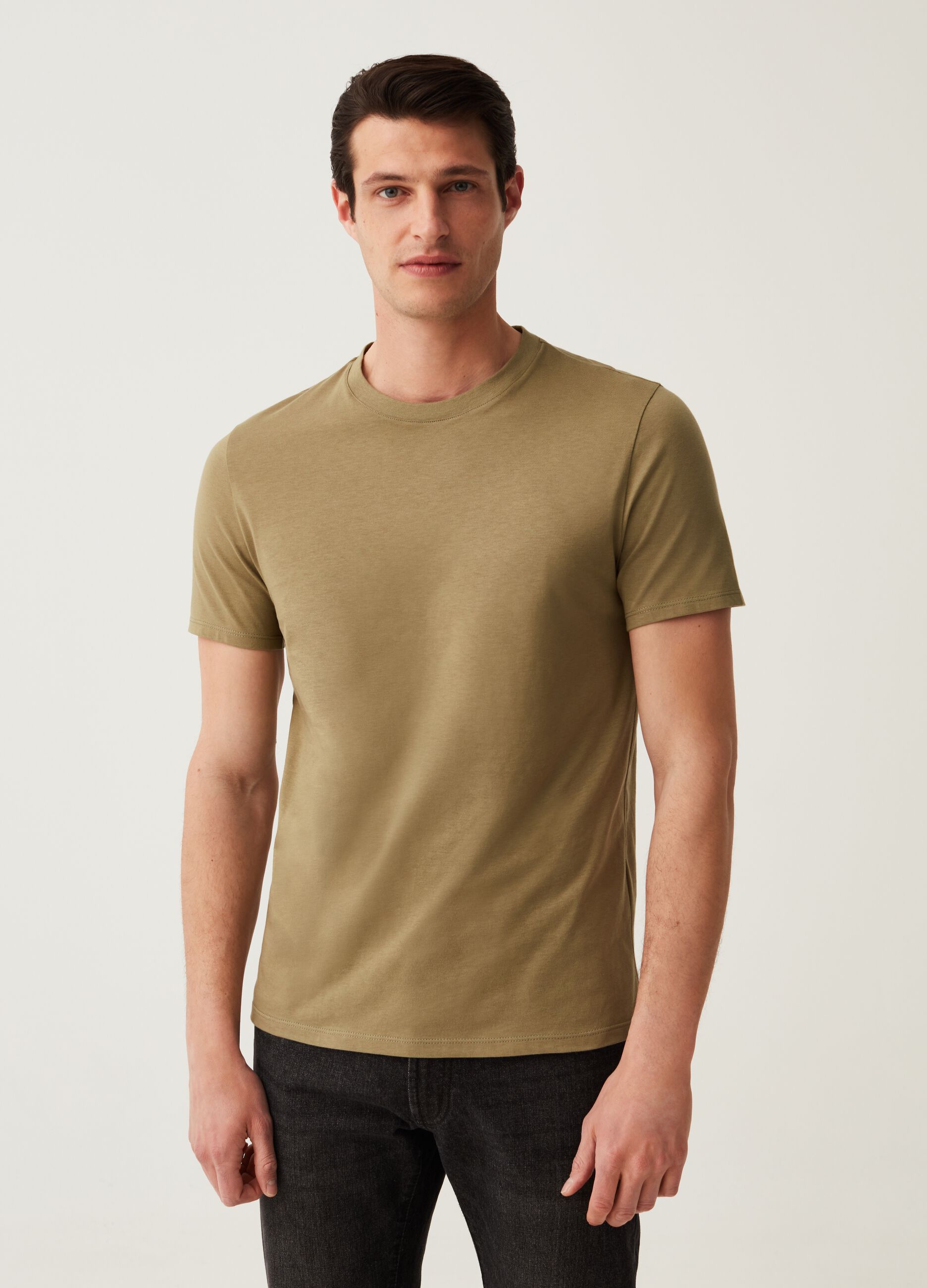 T-shirt OVS Cotone Italiano girocollo_0