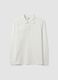 White long-sleeve polo in pure organic cotton piqu&eacute;, regular fit_4