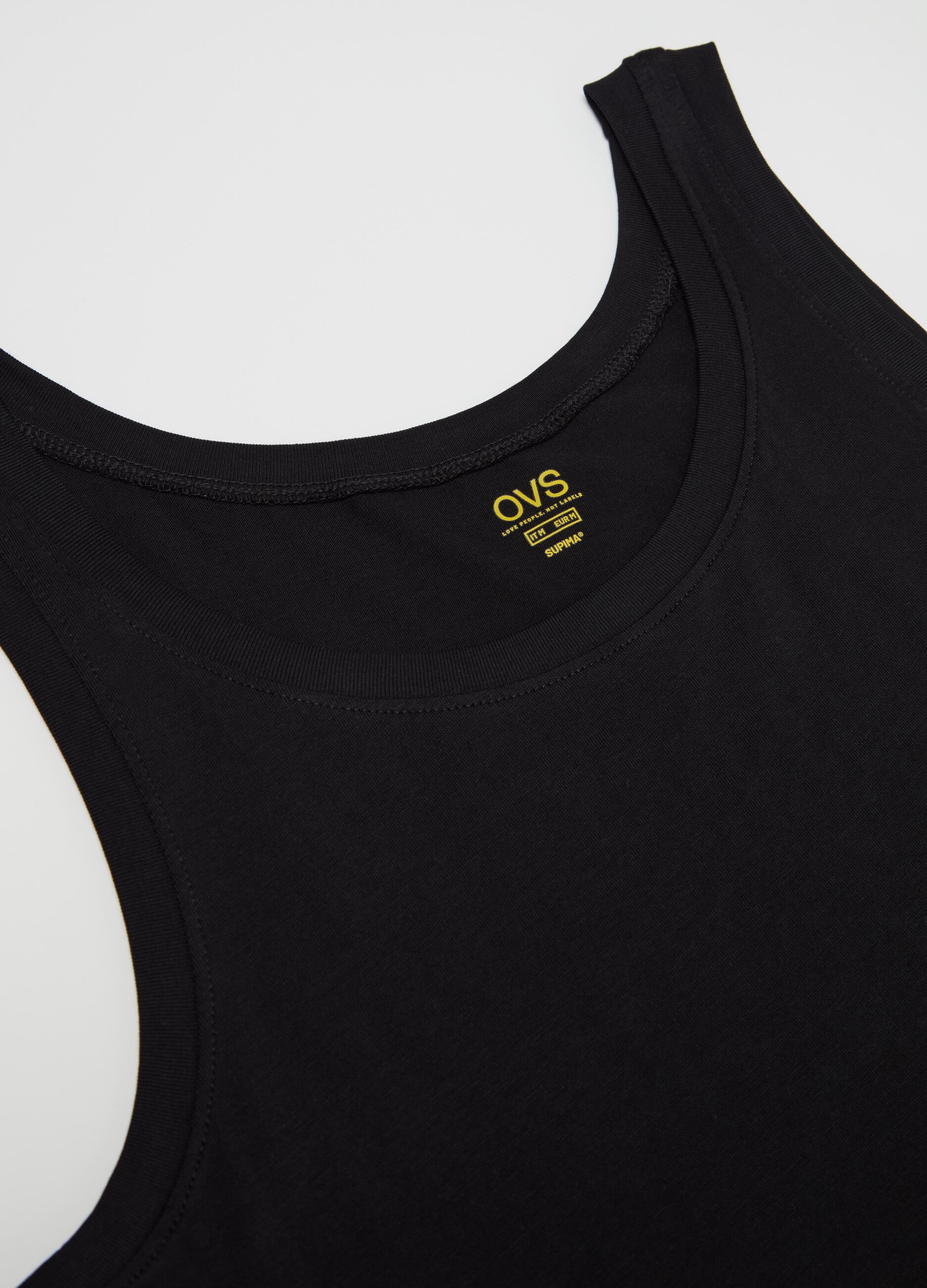 Two-pack racerback vests in Supima cotton