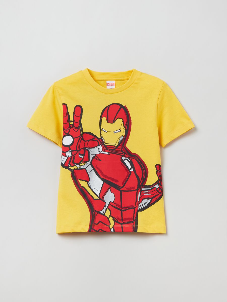 T-shirt con stampa Marvel Iron Man_0