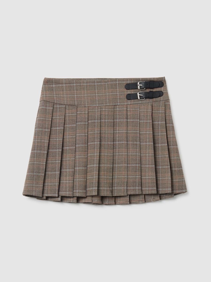 Multicolour Pleated Skirt_4