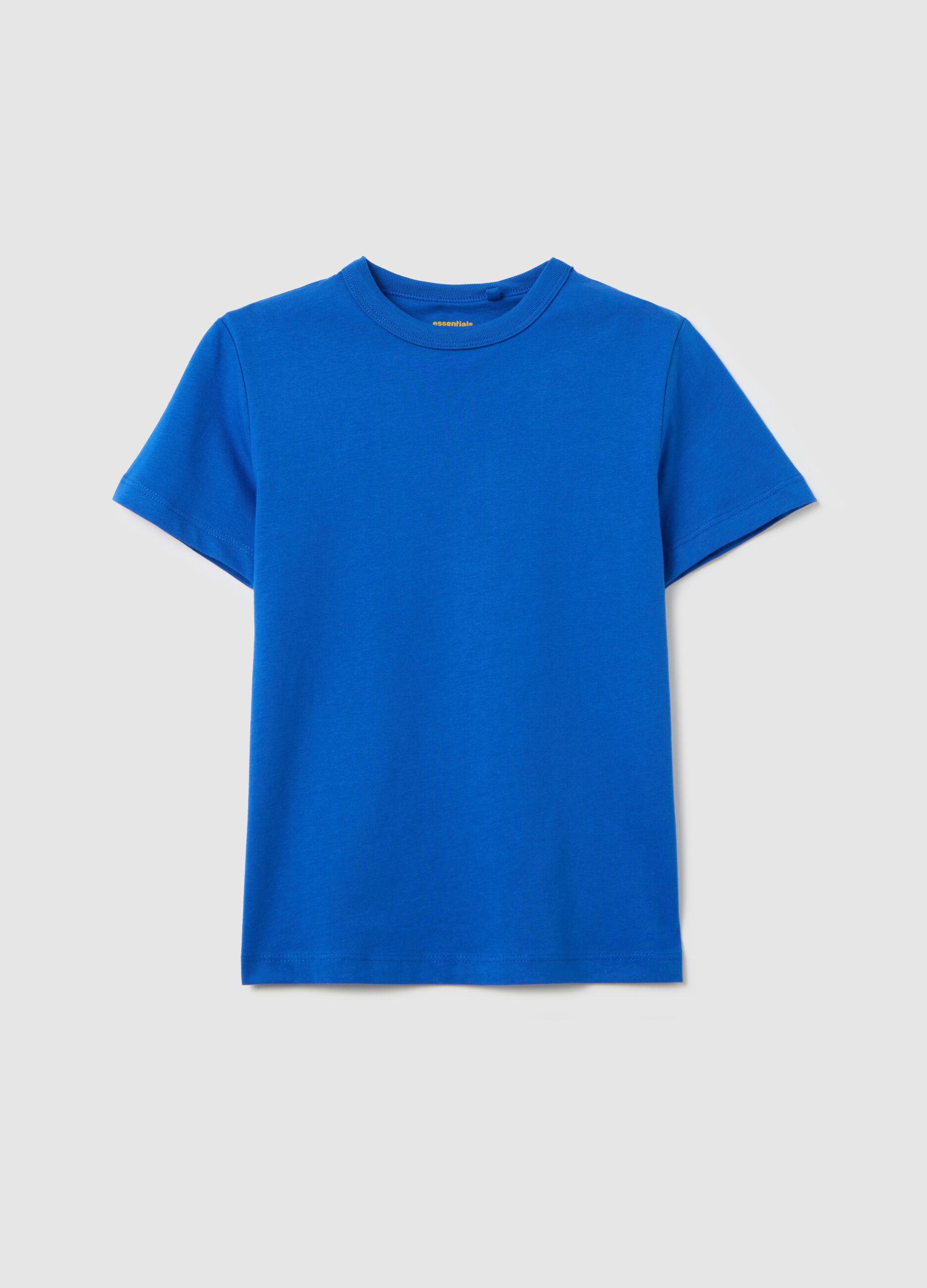 Organic cotton T-shirt with round neck