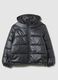 Black oversized jacket with zip_4