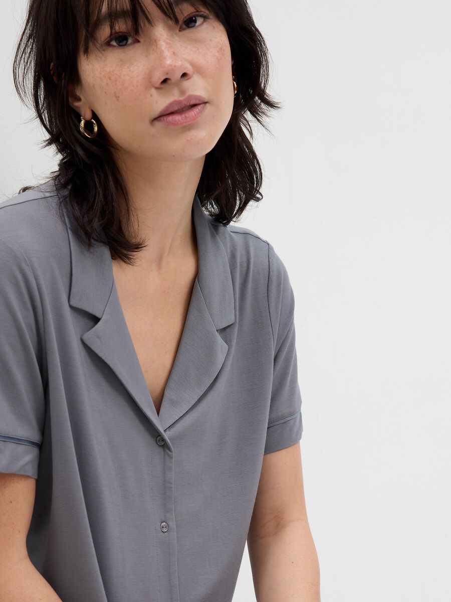 Shirt-style pyjama top_1