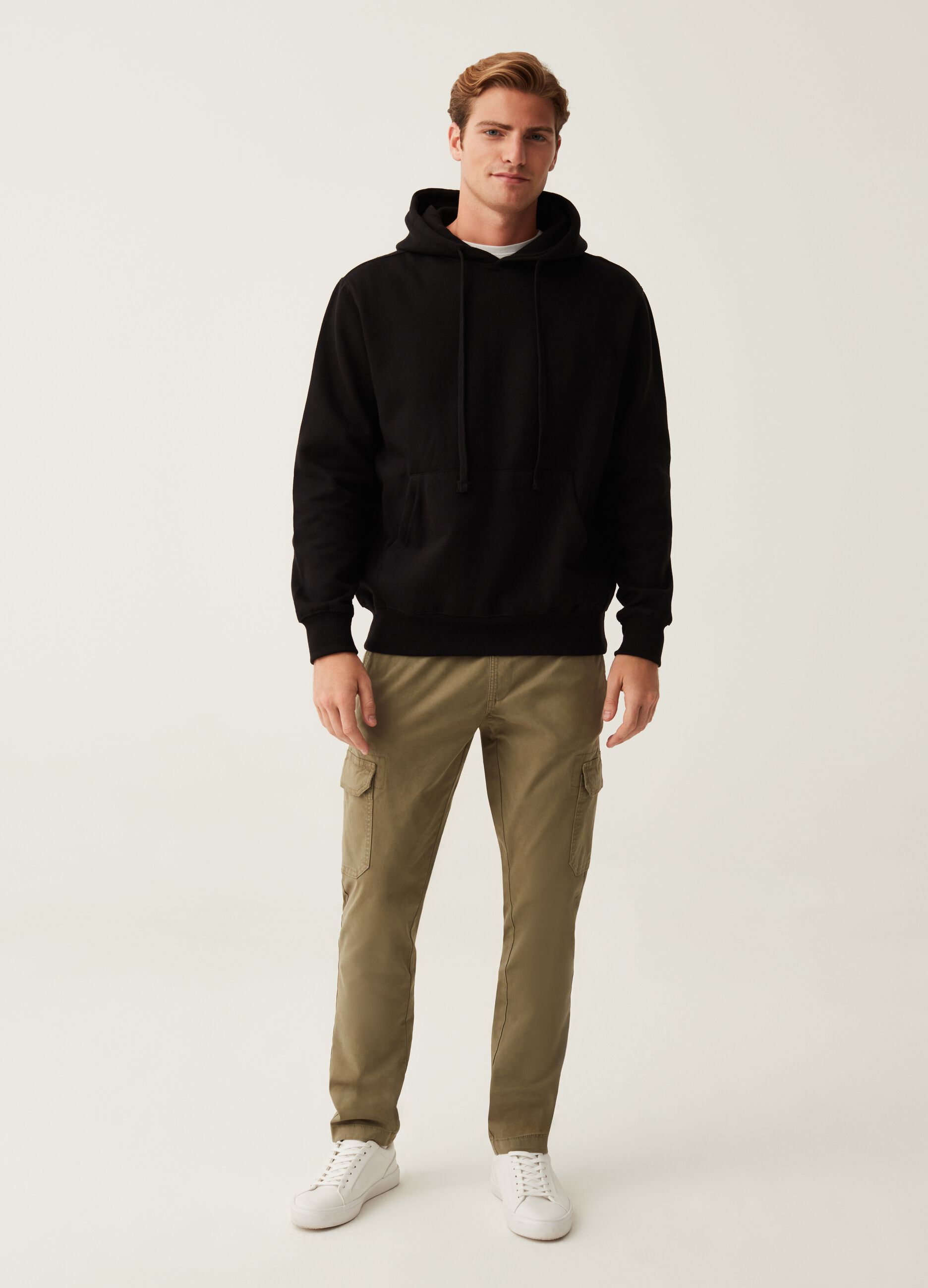 Joggers cargo in cotone stretch_2