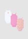 3-pack of pink pure cotton bodysuits_0