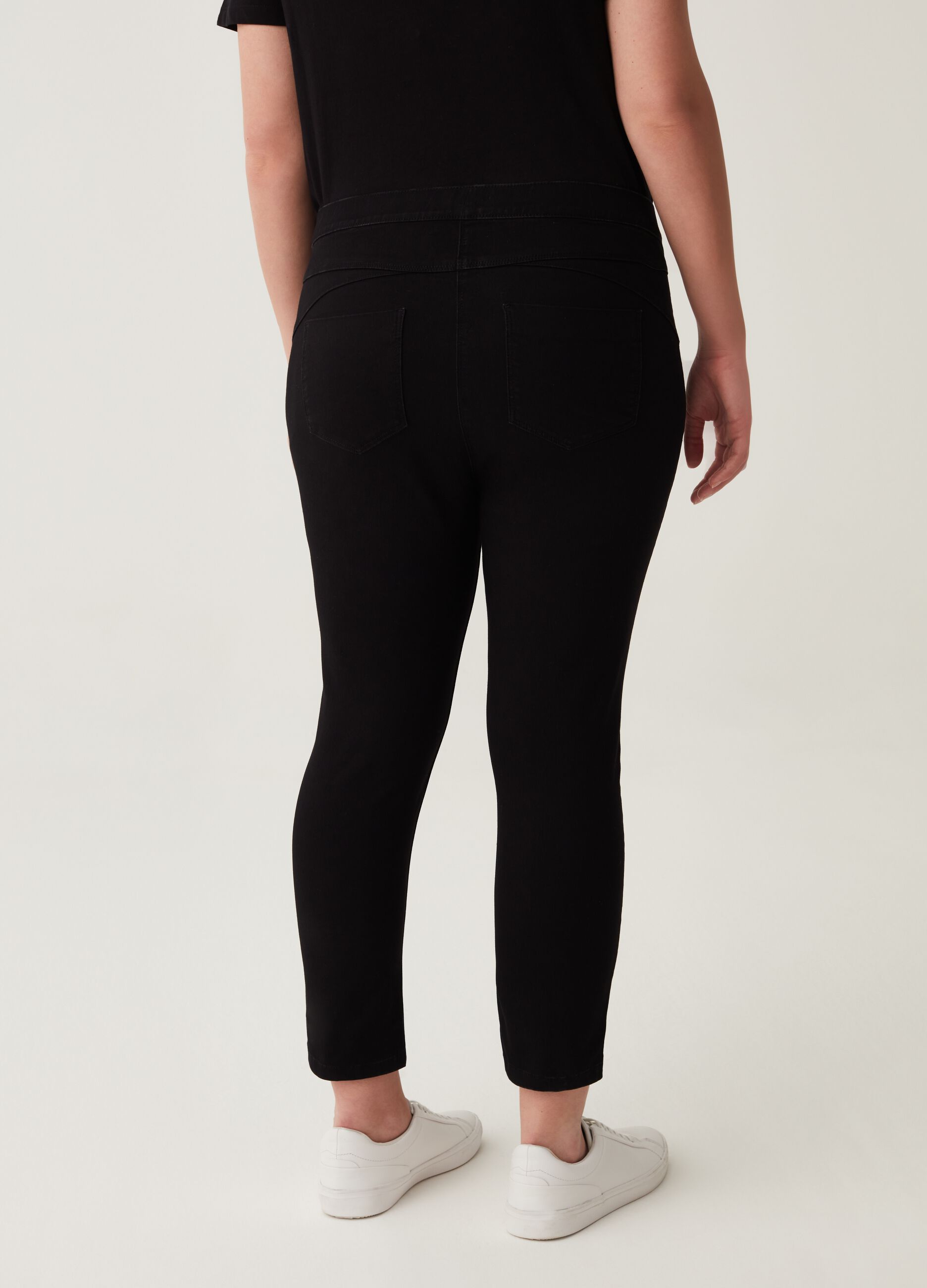 Jeggings cropped con spacchetti Curvy_2