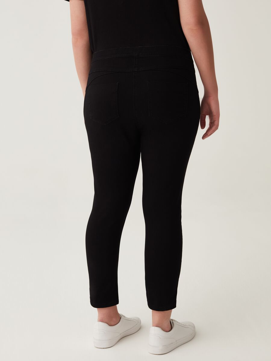 Jeggings cropped con spacchetti Curvy_2