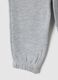 Grey baby girl trousers in pure cotton fleece regular fit_3
