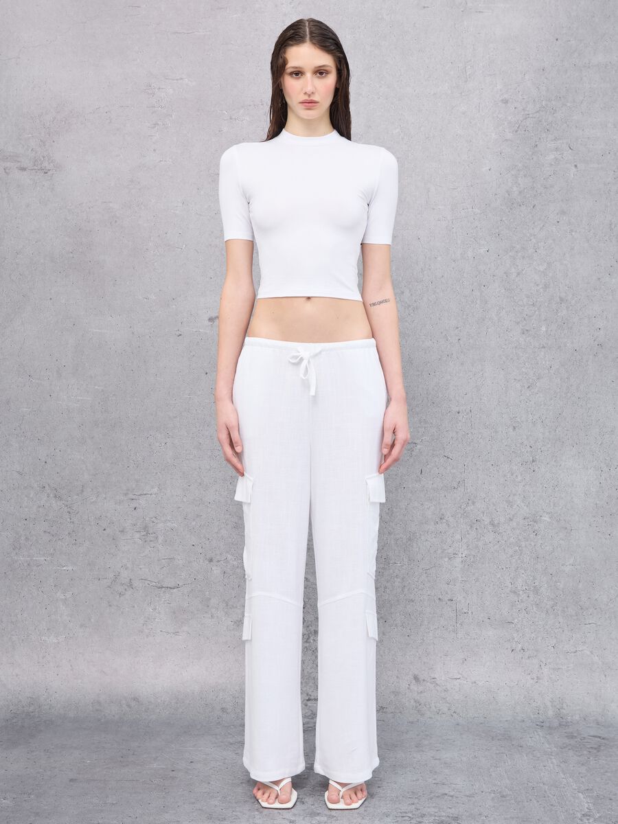 Mockneck T-shirt White_4