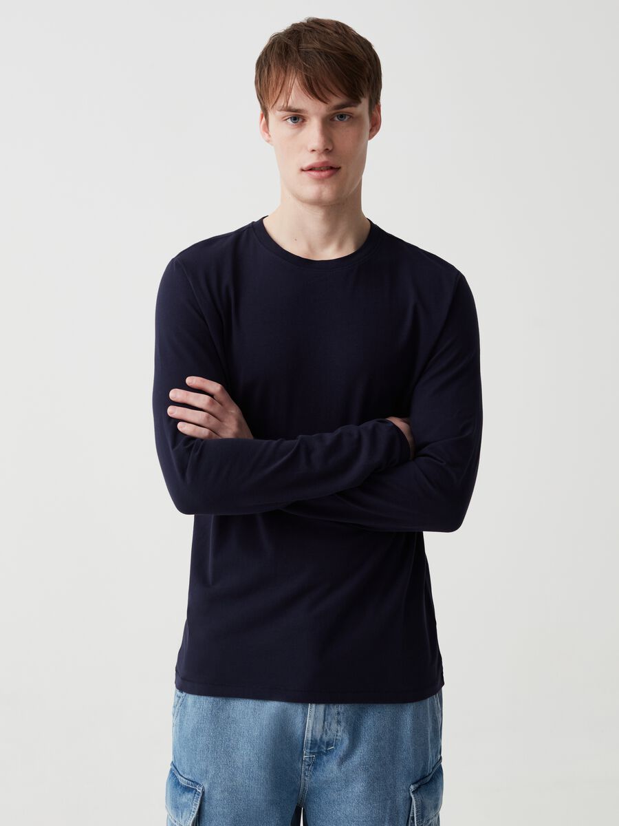 Long-sleeved T-shirt in jersey_0
