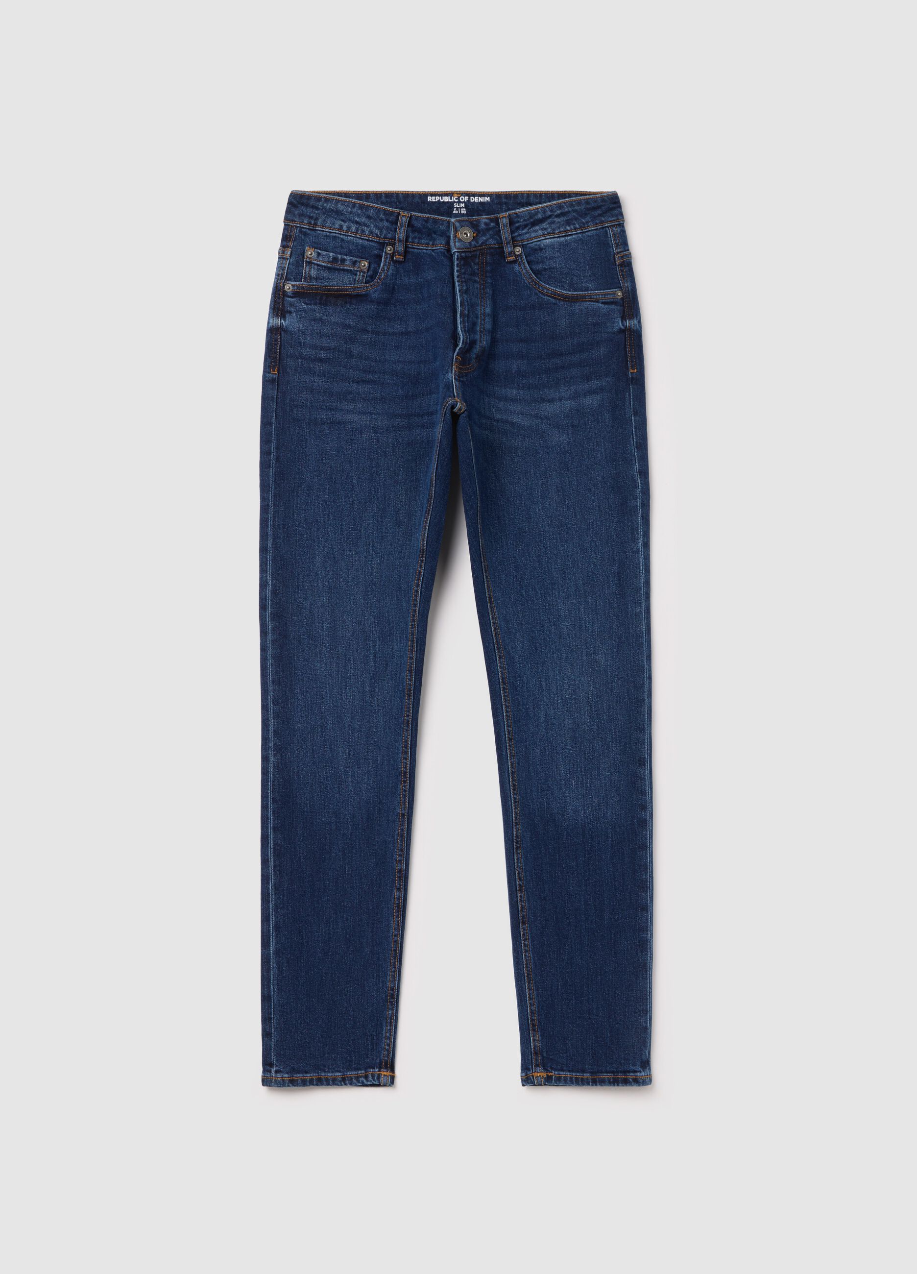 Slim-fit stretch jeans
