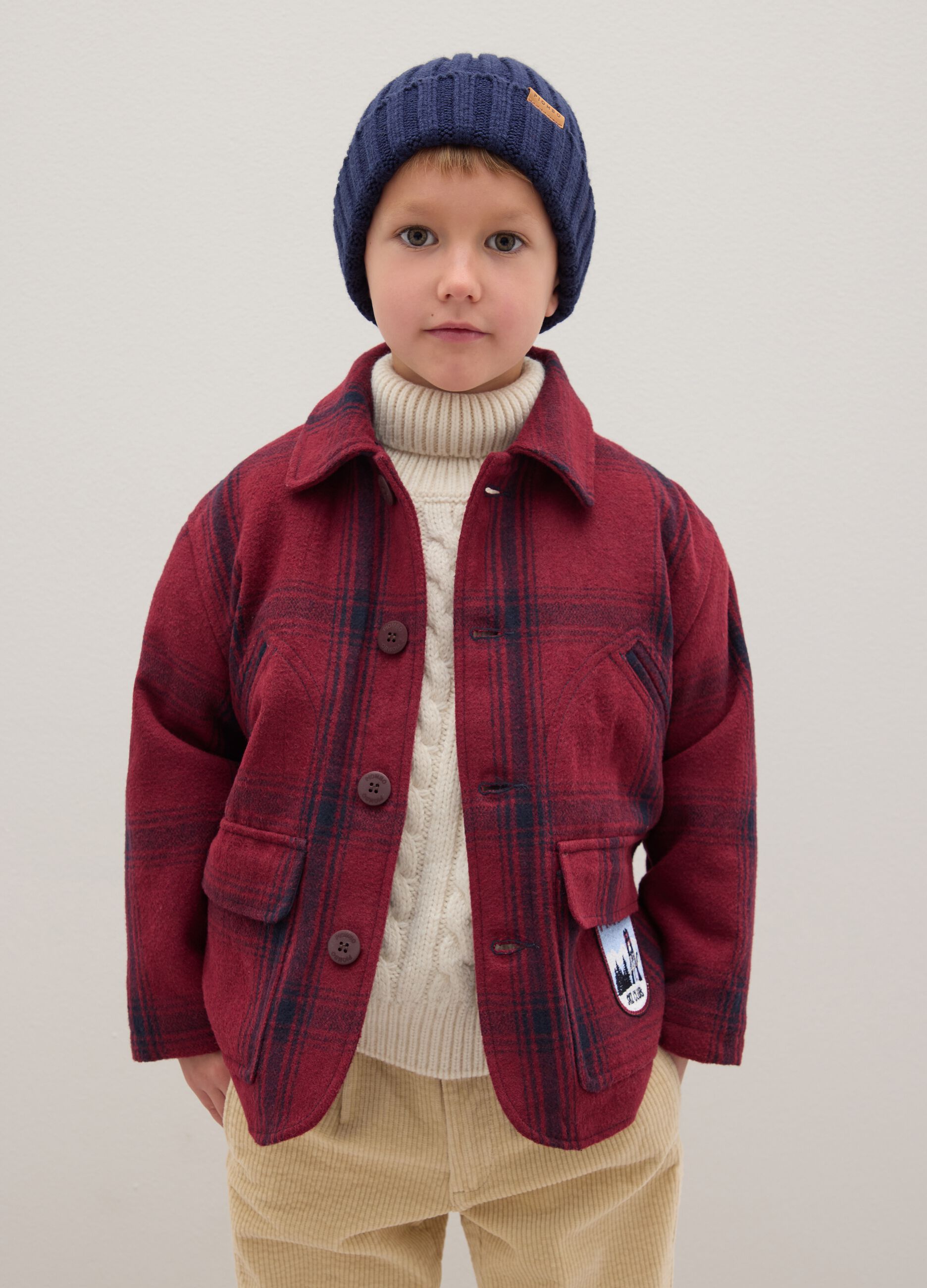 Multicolour Check Children's Jacket Regular Fit
