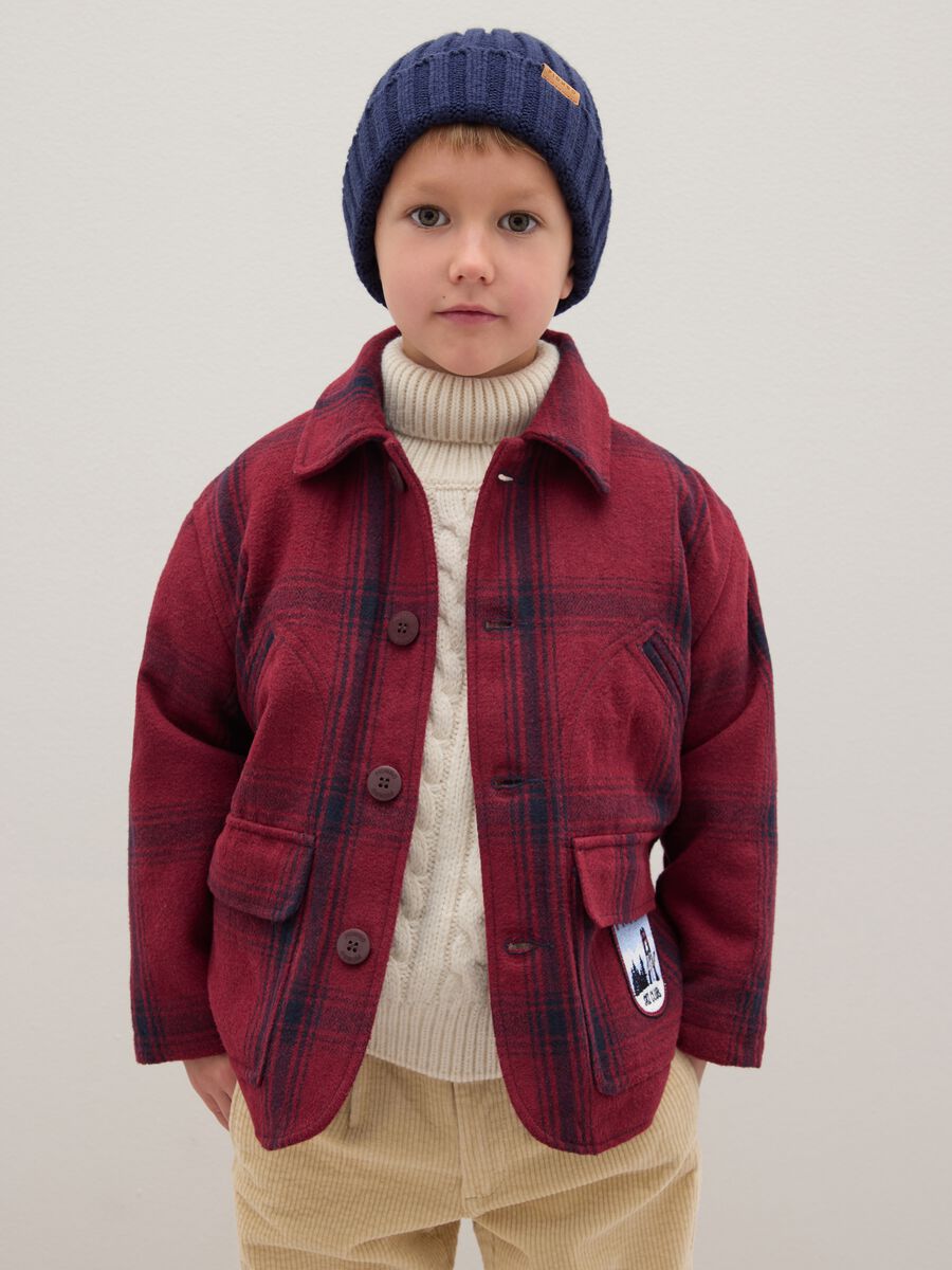 Giacca a quadri multicolor da bambino regular fit_0