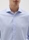 Men's pure cotton blue slim fit easy iron shirt_2