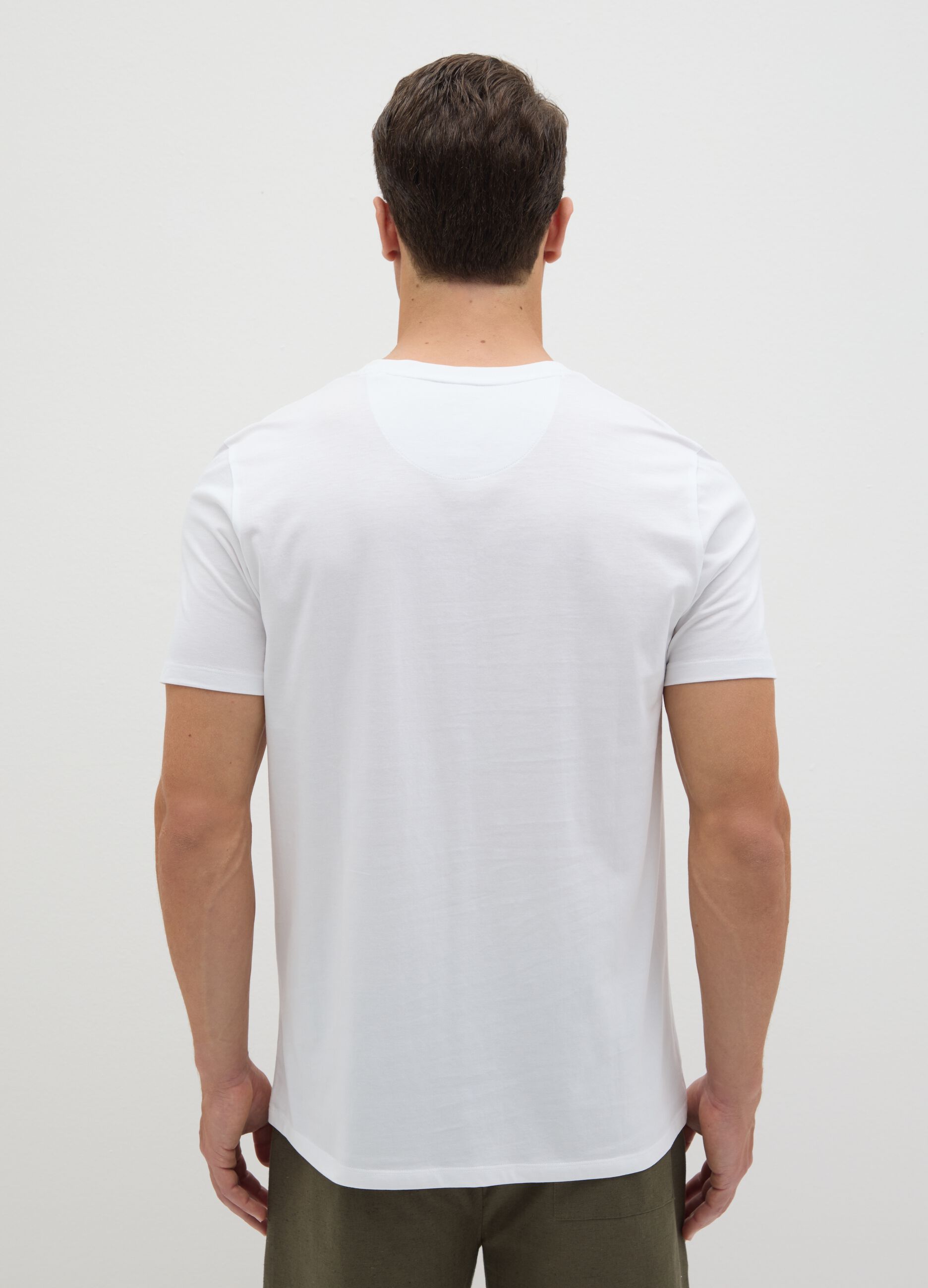 White T-shirt in Supima cotton