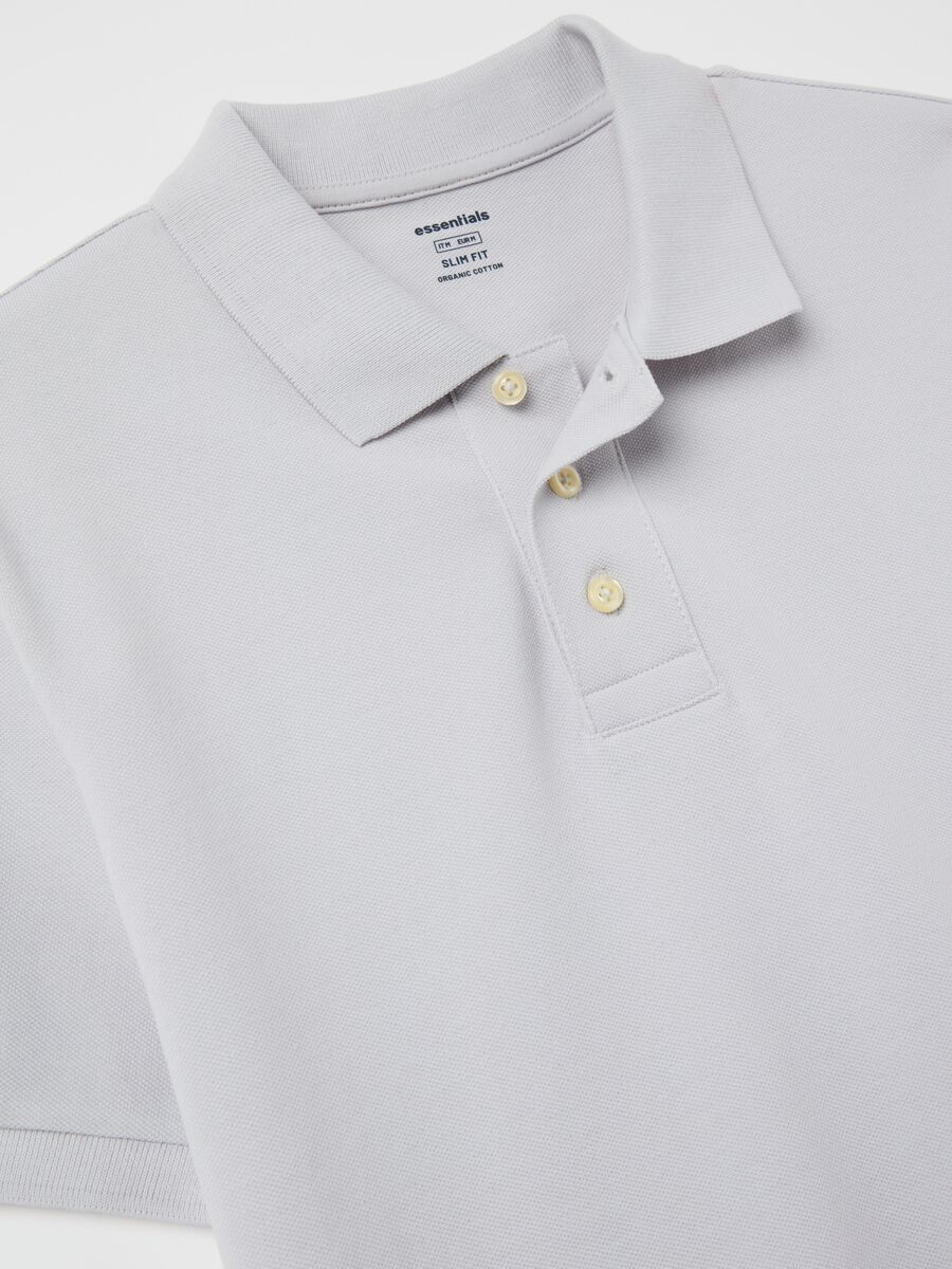 Slim-fit polo shirt in organic cotton_5
