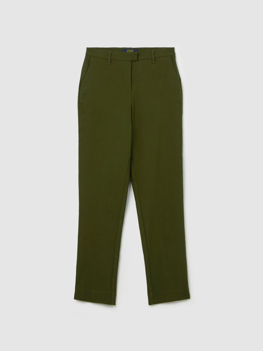 Slim-fit ankle-length chinos_4