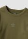 Green stretch cotton slim-fit T-shirt with ribbed neckline_2