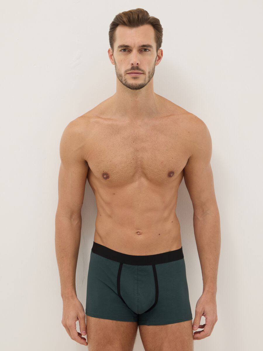 Tripack of multicoloured stretch cotton boxers regular fit_0