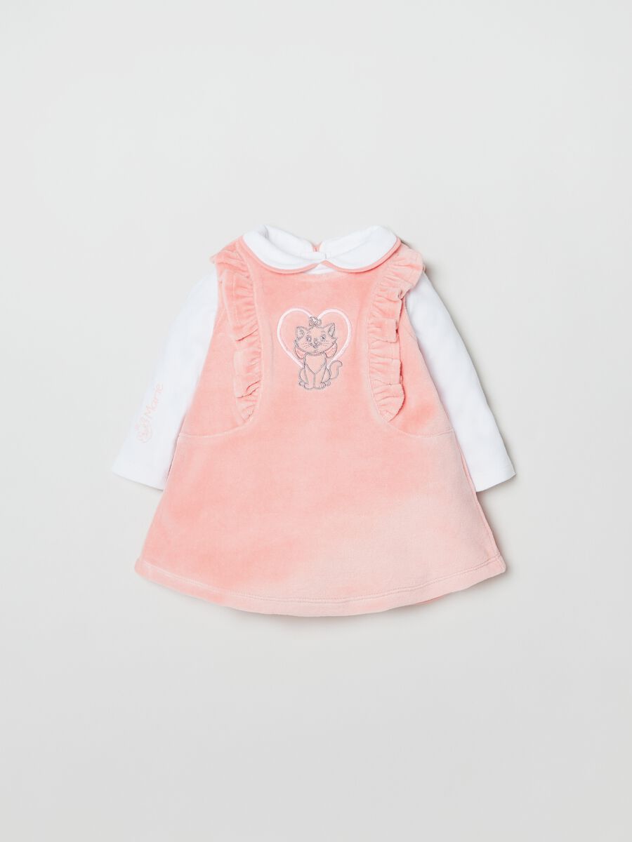 Set t-shirt e vestitino con ricamo Minu _0