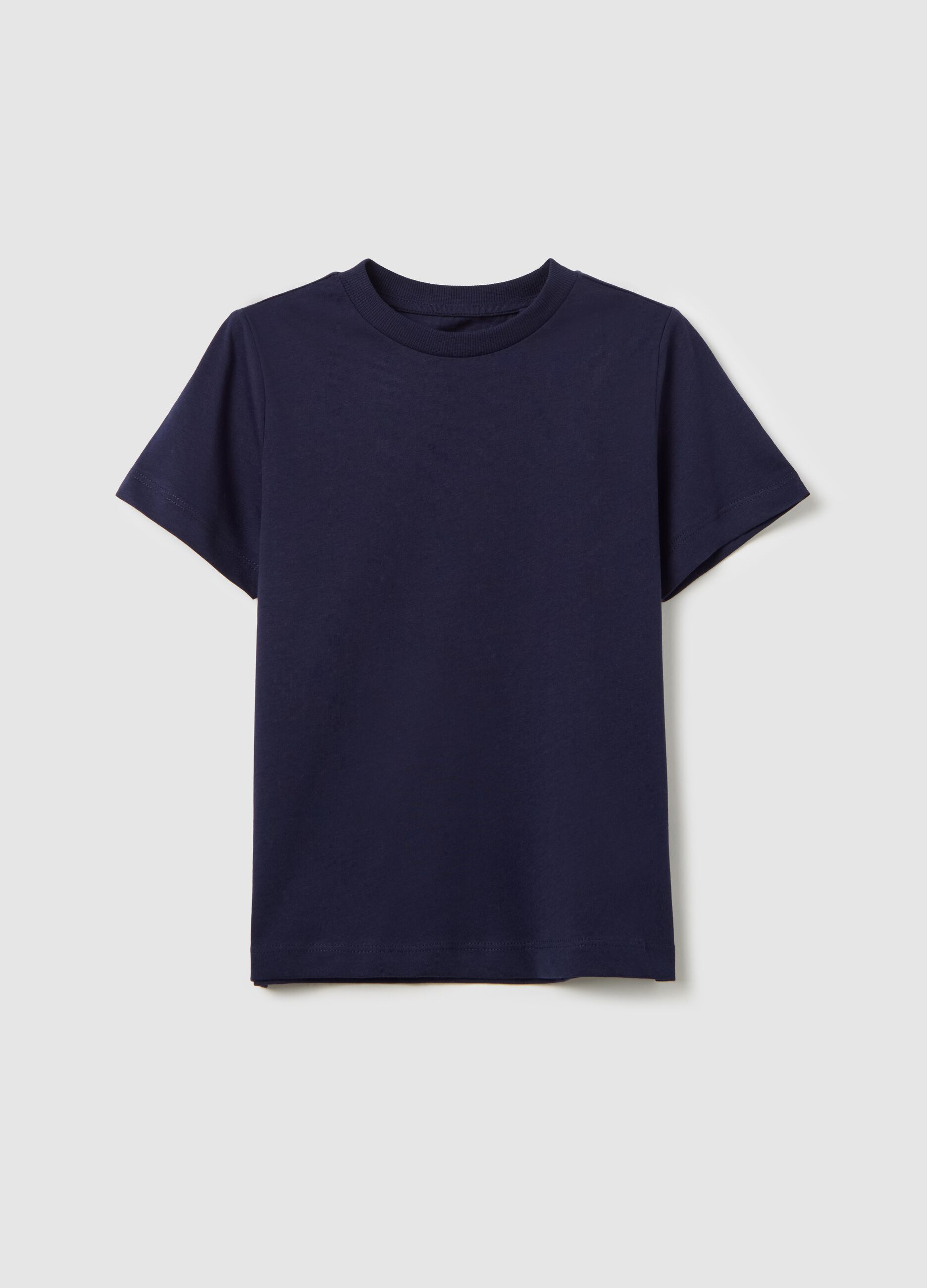 Essential blue T-shirt in organic cotton