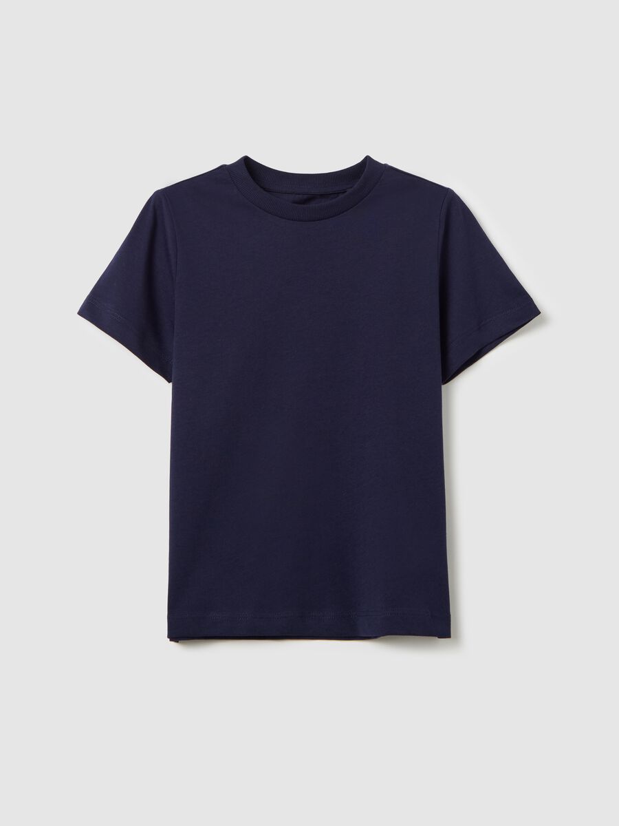 Essential blue T-shirt in organic cotton_0