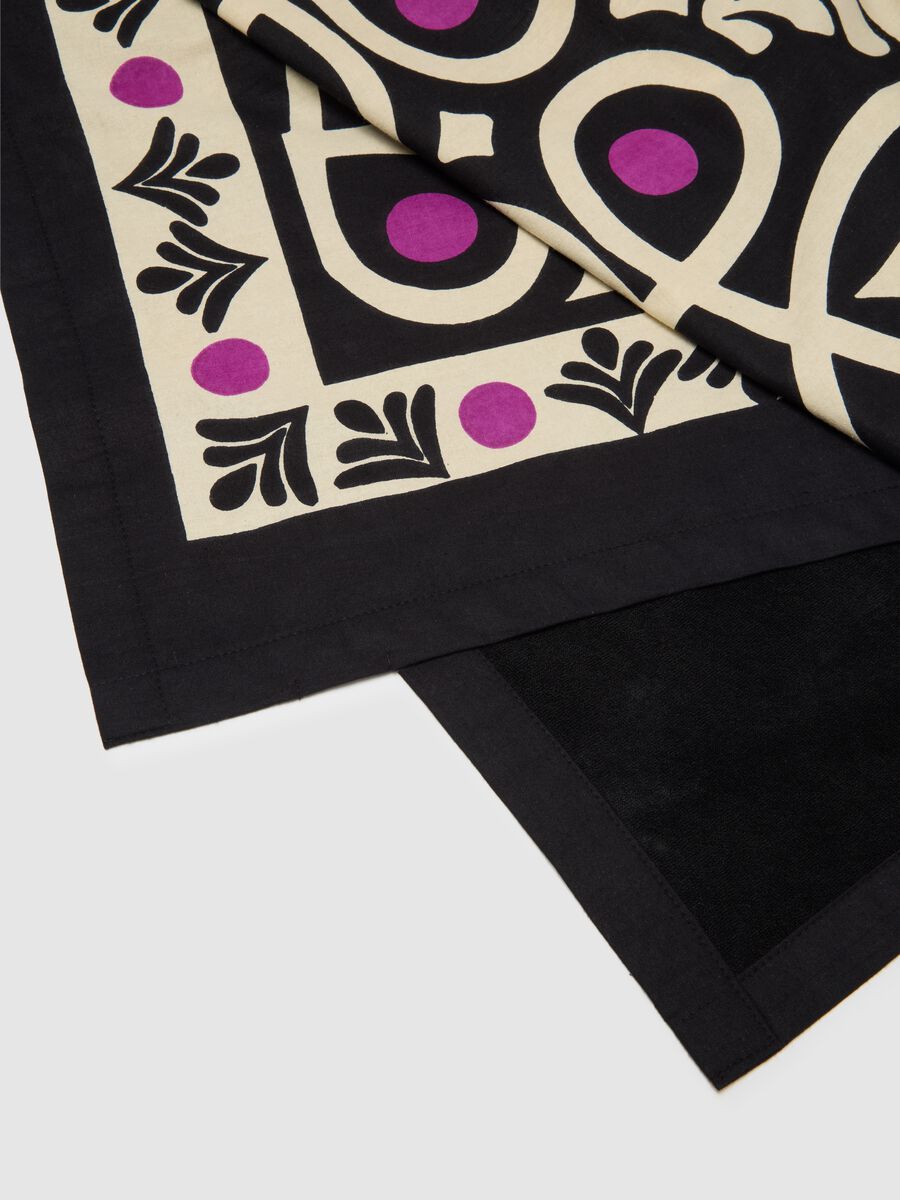 Women's beach towel in pure multicolour cotton_2