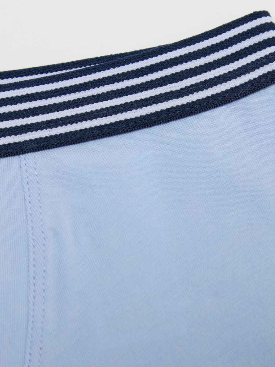 Stretch cotton boxer shorts with striped detail._3